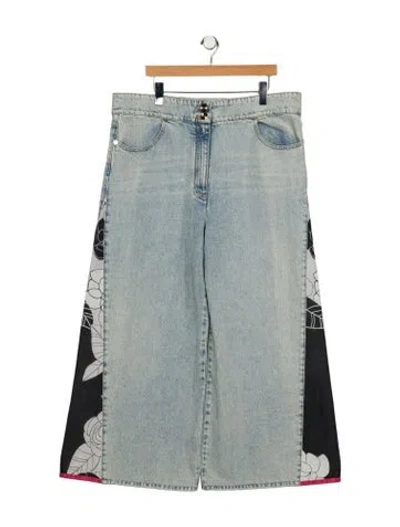 Pre-owned Chanel 2021 Wide Leg Jeans In Blue