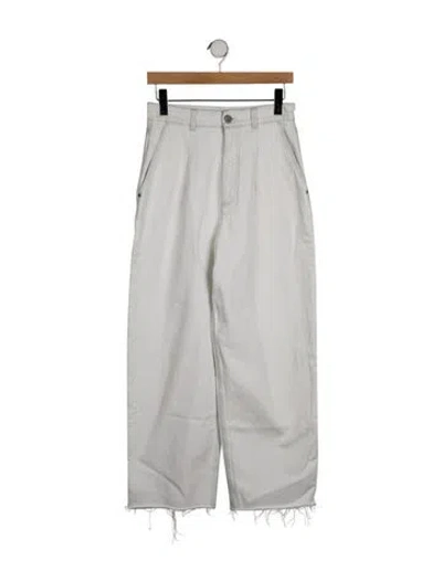 Pre-owned Chanel 2021 Wide Leg Jeans In Neutral