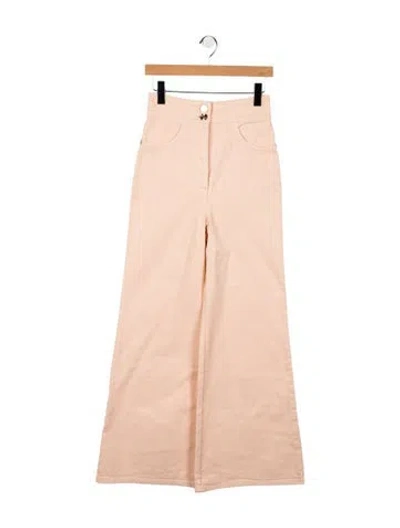 Pre-owned Chanel 2021 Wide Leg Jeans In Pink