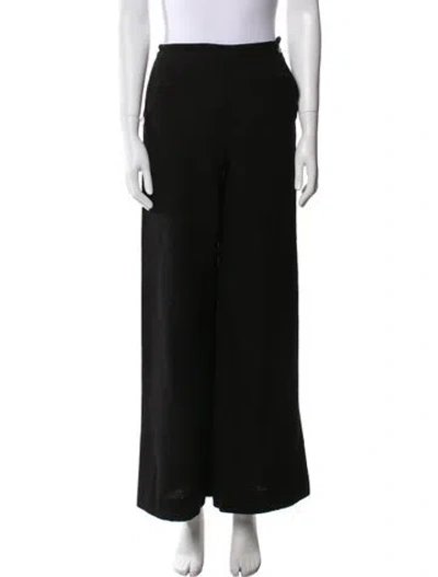Pre-owned Chanel 2021 Wide Leg Pants In Black