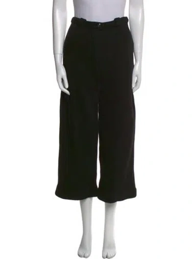 Pre-owned Chanel 2021 Wide Leg Pants In Black