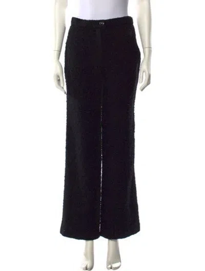 Pre-owned Chanel 2021 Wide Leg Pants In Black