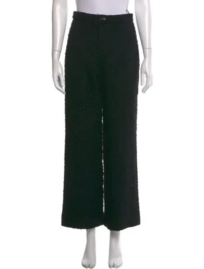 Pre-owned Chanel 2021 Wide Leg Pants In Black