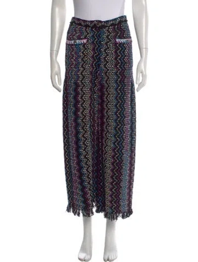 Pre-owned Chanel 2021 Wide Leg Pants In Black