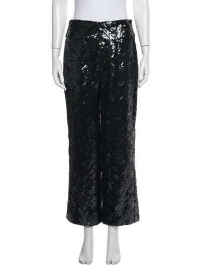Pre-owned Chanel 2021 Wide Leg Pants In Black