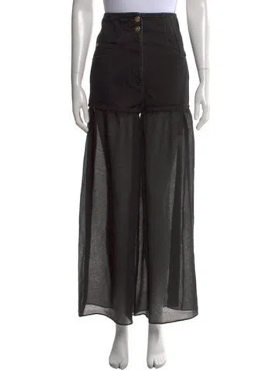 Pre-owned Chanel 2021 Wide Leg Pants In Multi