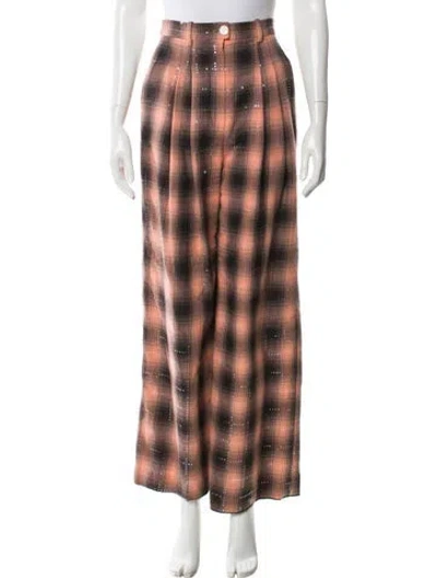 Pre-owned Chanel 2021 Wide Leg Pants In Orange