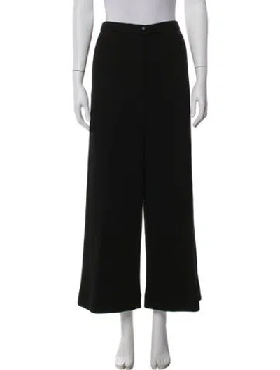 Pre-owned Chanel 2021 Wide Leg Pants W/ Tags In Black