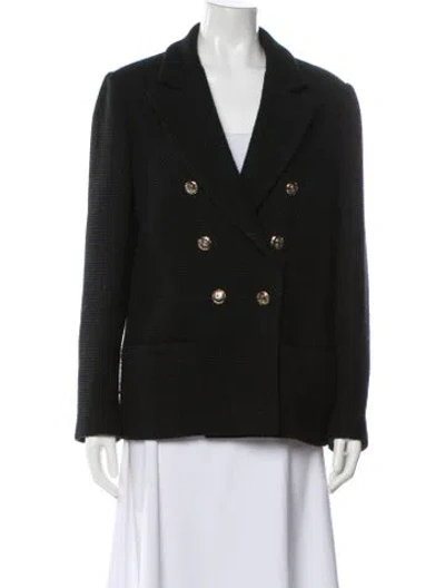 Pre-owned Chanel 2021 Wool Blazer In Black
