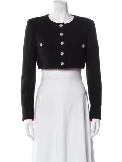 Pre-owned Chanel 2021 Wool Evening Jacket In Black
