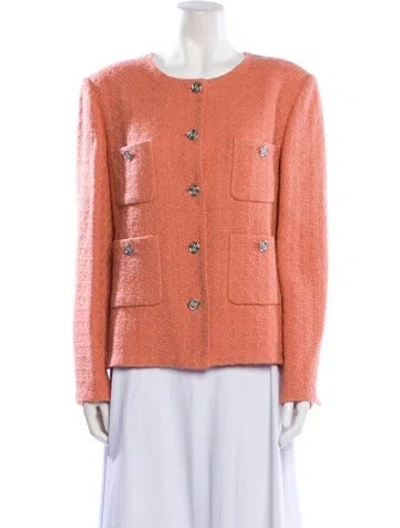 Pre-owned Chanel 2021 Wool Jacket W/ Tags In Pink