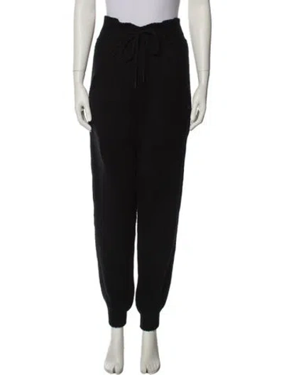 Pre-owned Chanel 2021 Wool Sweatpants W/ Tags In Black