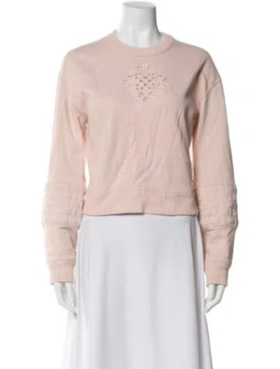 Pre-owned Chanel 2021-2022 Crew Neck Sweater In Pink