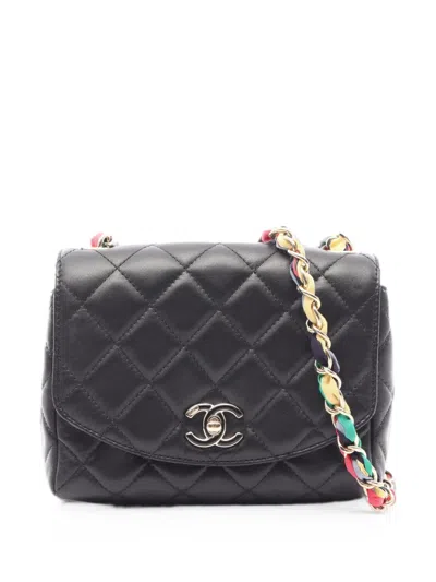 Chanel 2021-2022 Matelassé Shoulder Bag In Black