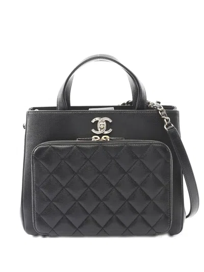 Pre-owned Chanel 2021s Business Affinity Tote Bag In Black