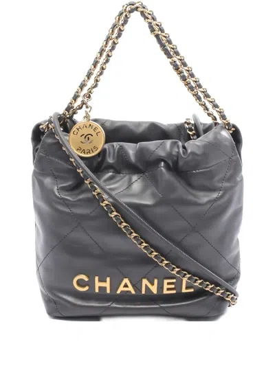 Pre-owned Chanel 2021s  22 Mini Shoulder Bag In Gray