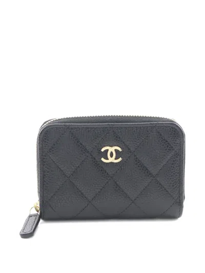 Pre-owned Chanel 2021s Classic Wallet In Black