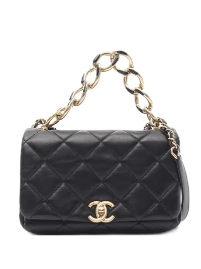 Pre-owned Chanel 2021s Mini Shoulder Bag In Black