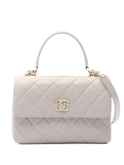 Pre-owned Chanel 2021s Trendy Cc Tote Bag In Gray