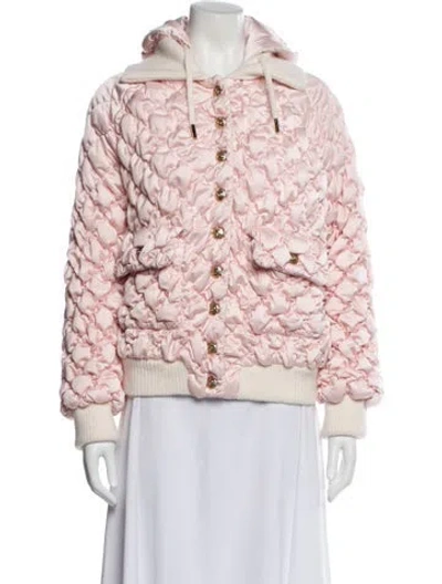 Pre-owned Chanel 2022 Alpaca Jacket In Pink