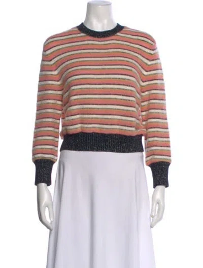 Pre-owned Chanel 2022 Alpaca Sweater In Pink