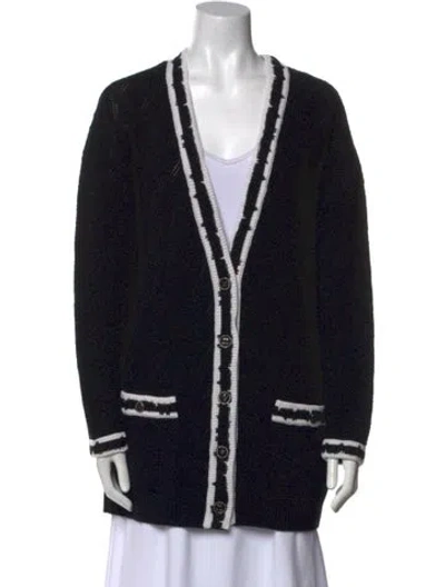Pre-owned Chanel 2022 Cashmere Sweater In Black