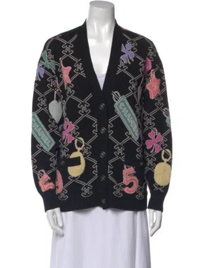 Pre-owned Chanel 2022 Cashmere Sweater In Black