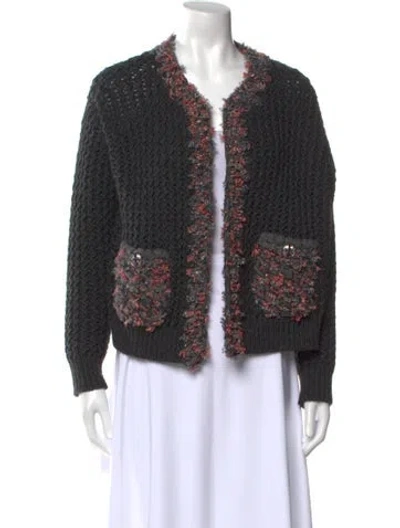 Pre-owned Chanel 2022 Cashmere Sweater In Black