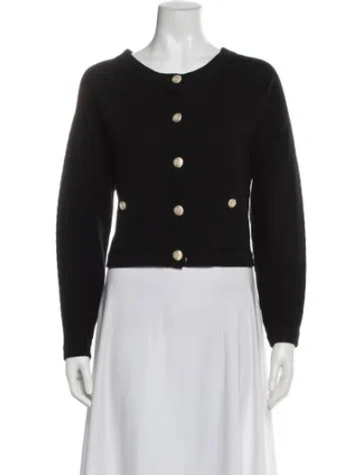 Pre-owned Chanel 2022 Cashmere Sweater In Black