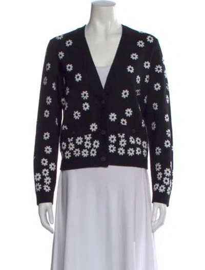 Pre-owned Chanel 2022 Cashmere Sweater In Black