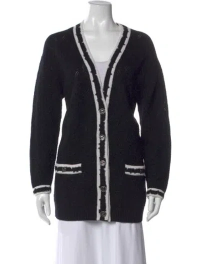 Pre-owned Chanel 2022 Cashmere Sweater In Black