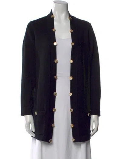 Pre-owned Chanel 2022 Cashmere Sweater In Black