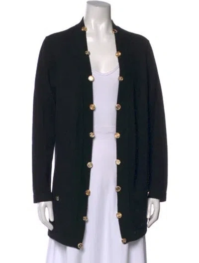 Pre-owned Chanel 2022 Cashmere Sweater In Black