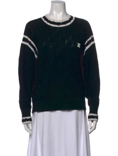 Pre-owned Chanel 2022 Cashmere Sweater In Black