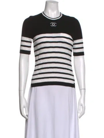 Pre-owned Chanel 2022 Cashmere Sweater In Black