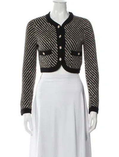 Pre-owned Chanel 2022 Cashmere Sweater In Black/metallic