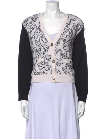 Pre-owned Chanel 2022 Cashmere Sweater In Black/neutrals