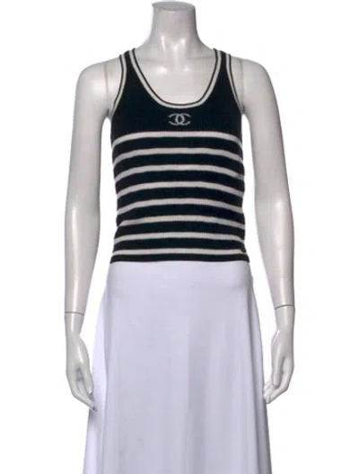 Pre-owned Chanel 2022 Cashmere Sweater In Blue