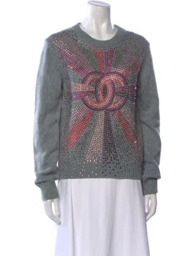 Pre-owned Chanel 2022 Cashmere Sweater In Gray