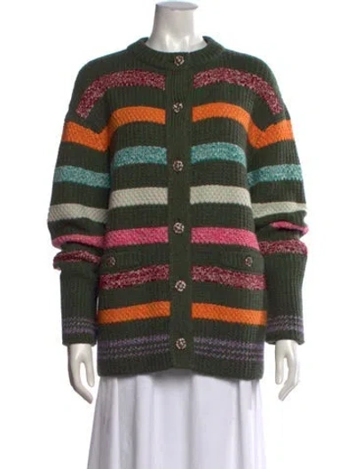 Pre-owned Chanel 2022 Cashmere Sweater In Green