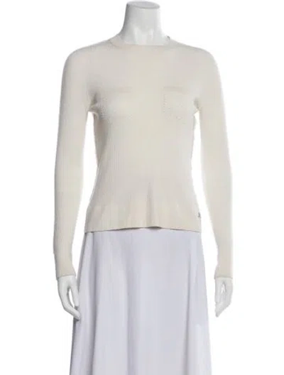 Pre-owned Chanel 2022 Cashmere Sweater In Neutral