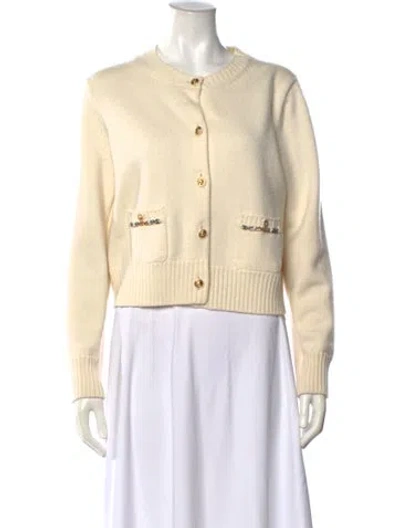 Pre-owned Chanel 2022 Cashmere Sweater In Neutral