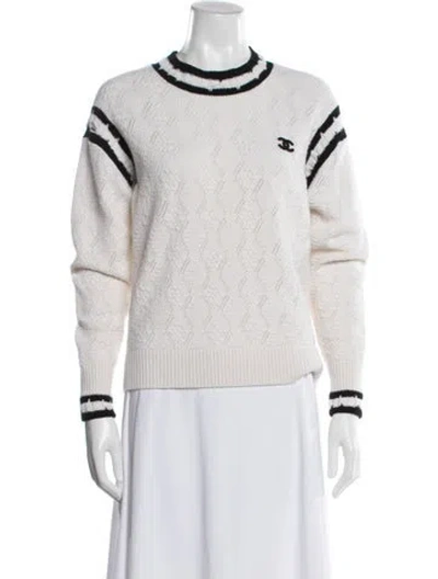 Pre-owned Chanel 2022 Cashmere Sweater In Neutral