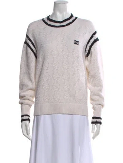 Pre-owned Chanel 2022 Cashmere Sweater In Neutral