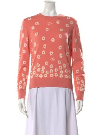 Pre-owned Chanel 2022 Cashmere Sweater In Pink