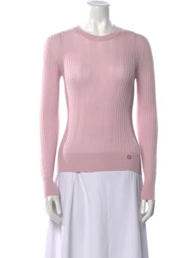 Pre-owned Chanel 2022 Cashmere Sweater In Pink