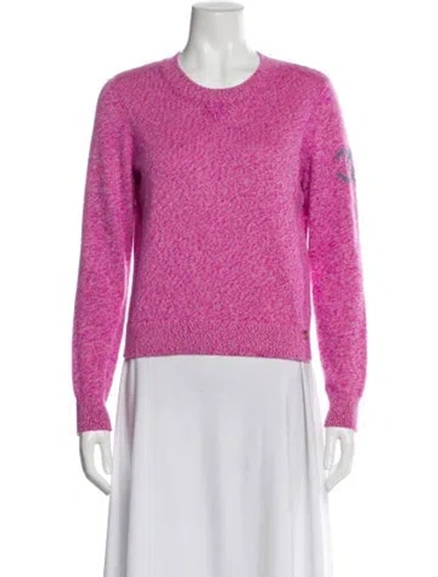 Pre-owned Chanel 2022 Cashmere Sweater In Pink