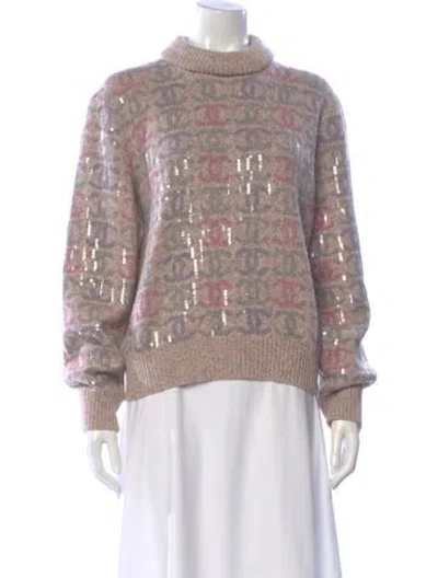Pre-owned Chanel 2022 Cashmere Sweater In Pink