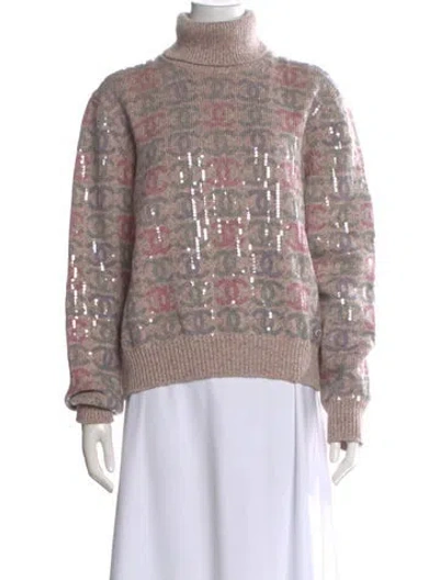 Pre-owned Chanel 2022 Cashmere Sweater W/ Tags In Pink