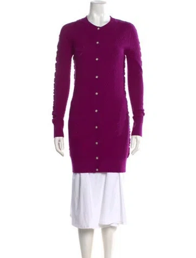 Pre-owned Chanel 2022 Cashmere Sweater W/ Tags In Purple